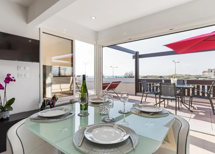 Villa Rocca - Vue Mer - Terrasse - Parking - Plage - Village Naturiste Agde